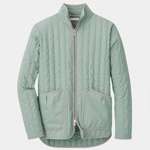 NWT Women’s Peter Millar “Pippin Quilted Travel Jacket” in Sage Fog